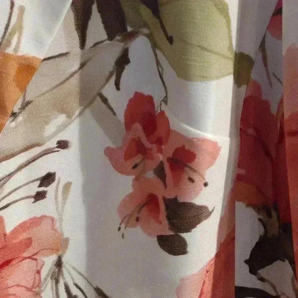 Alfred Dunner flowered lined open front blazer women's 20W - Picture 2 of 4